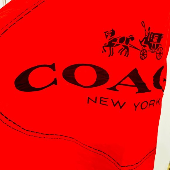 COACH OVERSIZED 100% WOOL SCARF WRAP 54 IN X 54 IN - Picture 3 of 12